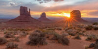 Monument Valley Sunburst