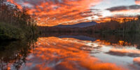 Orange Sunset Reflections - Price Lake ?????????????????????????????????????????????????????????????????????????????????????????????